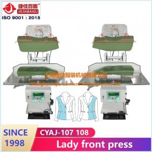 China Lady 220V Dress Shirt Press Machine 1.5KW Vertical Front Press supplier