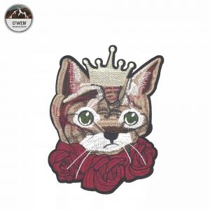 China Personalized Cute Cat Iron On Embroidered Patches For Kids' Garment / Bags supplier