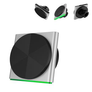 China Carga rápida inalámbrica para iPhone 15 Pro Max, soporte magnético para automóvil, efecto de luz RGB de 9 colores, captación de sonido con tecnología negra supplier