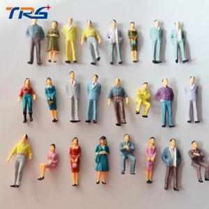 China 1:50 ABS scale plastic model painted colorful people  3.6cm for model building materials or toys supplier