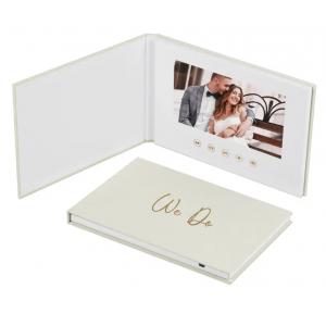 China Digital photo album with video player we do wedding video book video album book supplier