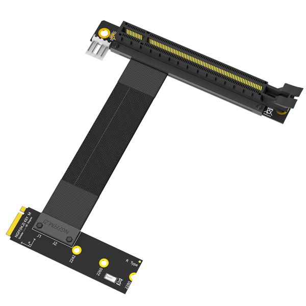 M.2 NGFF Key M to PCIe 16x Riser Adapter 19cm Cable