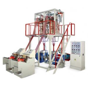 Double Die Head Plastic Film Blowing Machine Line FB-H Easy Roll Changing