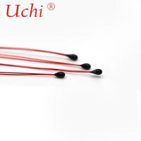 China Medical Varnished Wire Enamelled Wire Bead Type NTC Thermistor 10KOhm 3435 on sale