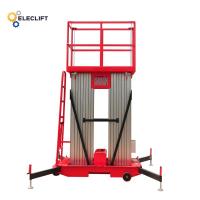 China Wooden Case Package Aluminum Lift Platform Self Propelled Single Man Lift For Painting on sale