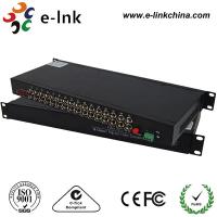 China 32 Channel CCTV Video Over Fiber Optic Converter , CCTV Analog To Ip Converter on sale