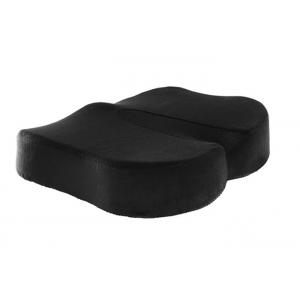 Black Orthopedic Car Seat Cushion Memory Foam With Zippered Washable Cover