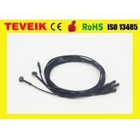 Flexible soft EEG electrode cable with silver chloride plated copper ,emg electrodes