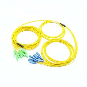 China Singlemode Multifiber Cable Assemblies Pre Connectorized 12 Strand SC/APC-SC/UPC wholesale