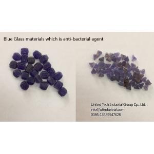 anti-bacterial agent, white powder, anti-bacterial materials used in the plastic contact manufacture, blue glass granule