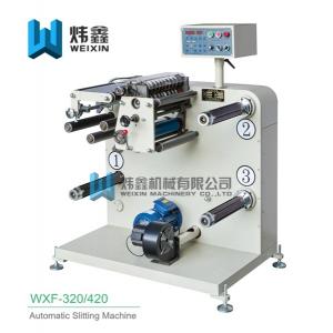 China Horizontal Automatic Slitting Machine / White Polyester Film Slitting Machine supplier