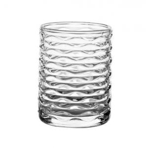 China Transparent Small Candle Jars With Pattern / Glass Candle Holder For Candle Wax supplier