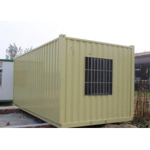 Transpotation 20ft Yellow Prefab Storage Container House