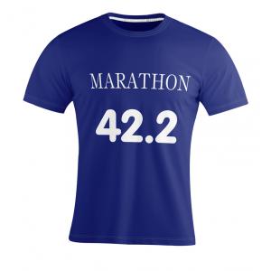 100% Polyester Running Teamwear Marathon Running Shirts Breathable Men Short Sleeve