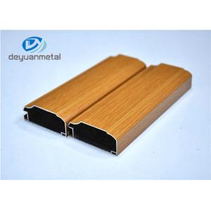 China Professional Wood Grain Aluminum Profiles For Decoration Alloy 6063-T5 / T6 supplier
