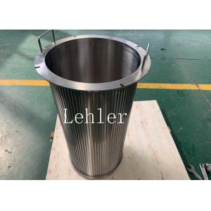 China 50 Micron Cylindrical Wedge Wire Screens Wire Wrapped Drum supplier