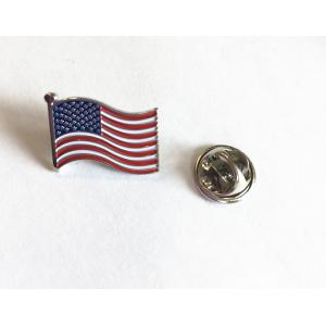 American Flag Custom Enamel Badges No Minimum Order / Hard Enamel Badges
