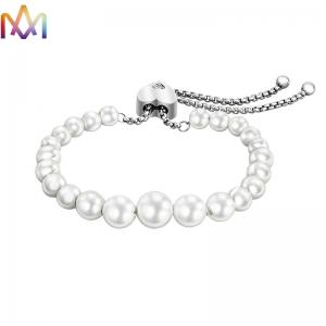 57MM Adjustable Bolo Pearl Bracelet For Women