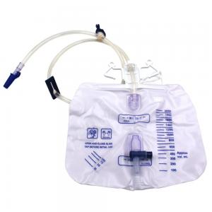 Adult 1500ml 2000ml Luxury Urine Bag Disposable Medical Grade PVC