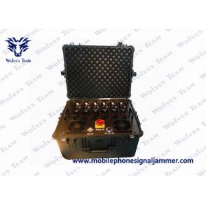 China 8 Channels Bomb Signal Jammer , Suitcase Cell Phone Blocking Device For Police supplier