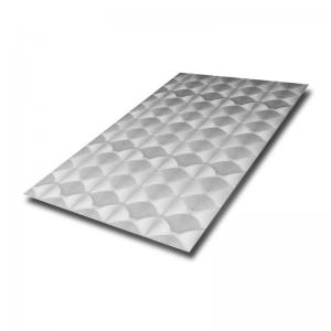 China Customizable 304 Stainless Steel Metal Decorative Sheet 3D Laser Finish supplier
