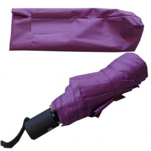 Windproof Pongee fabric Folding Mini Umbrella With Fiberglass Frame