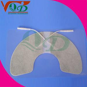 China White laminated cloth Carbon Paste physiotherapy, TENS Electrode Pads 45 * 45mm supplier