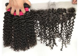 China Peruvian Raw Unprocessed Virgin Human Hair Weave / Jerry Curly Hair Extensions on sale 