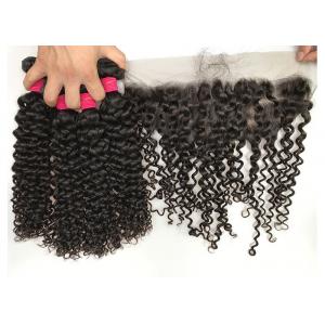Peruvian Raw Unprocessed Virgin Human Hair Weave / Jerry Curly Hair Extensions
