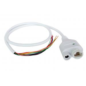 China IP67 waterproof RJ45 connector and DC Jack sharing injection modeling IP camera cable supplier
