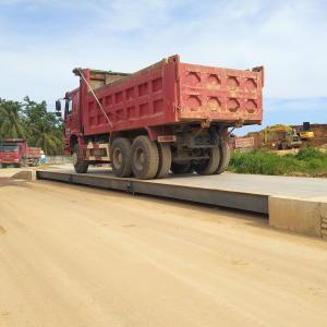 China escala do peso do caminhão industrial da estrutura 80t do feixe de Pitless U da precisão 20kg supplier
