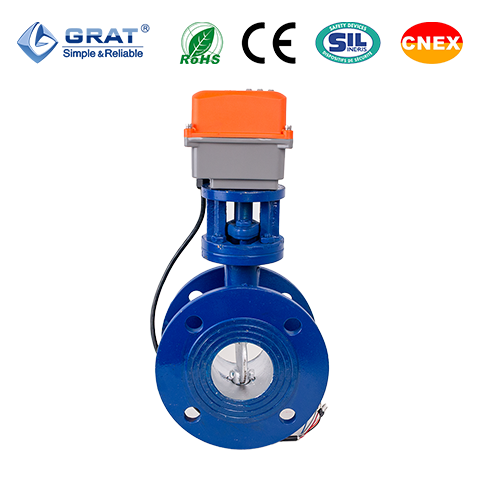 China IoT対応モーター駆動型ハードシール換気バタフライバルブ - HVACにおける自動風量制御、低リーク、容易な統合、OEMサポート、CE & ISO認証 wholesale