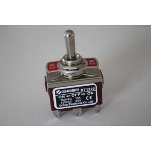 China GNBER RT1322-E Mini Toggle Switch Weld Terminal no-off-on 2Pole 2Throw Stop Mid 15A supplier