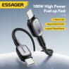 China ESSAGER ES-X66シリーズ 60W 100W USB C から USB C ケーブル wholesale