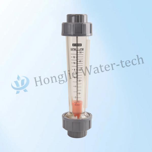 Plastic Flow Meter Rotameter Float Type PC/PSU/AS For Water Treatment