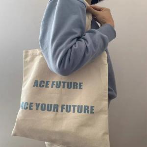 A4 A3 Custom Printed Canvas Tote Bags For Groceries Printing