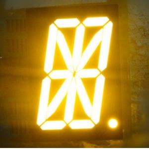 China Yellow Single Digit LED 16 Segment Display 140mcd For gas station digital indicators supplier
