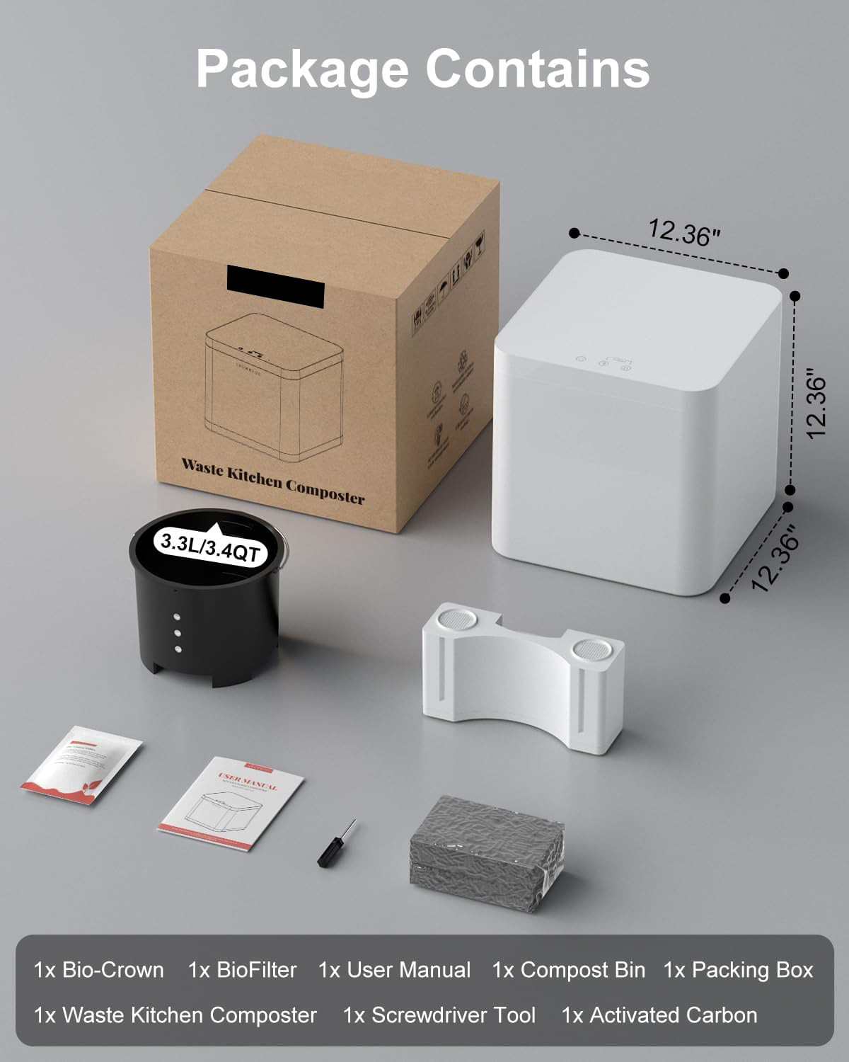China Máquina de compostaje de alimentos 3L automática con sistema de molienda inversa automática supplier