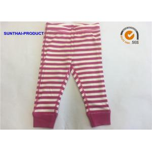 China Yarn Dye Baby Pajama Pants , Kids Cotton Pajama Pants With Elastic Waistband supplier