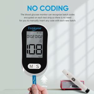 Code Free Medical Blood Sugar Monitor Blood Glucose Meter With Diabetic Test Strips Digital Smart Glucometro Glucometer