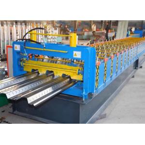 China Panel Tile  Floor Deck Roll Forming Machine / 16 Rolling Steps Metal Roll Former supplier