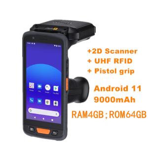 China 2024 5.5 pulgadas PDA portátil Android 1D 2D escáner de códigos de barras RFID de mano lector de PDA supplier