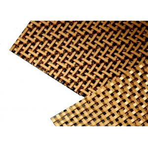 Architectural Brass Plated Decorative Wire Mesh For Cabinetry And Cladding