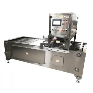 China Stainless Steel Automatic Food Tray Sealing Machine Pork Meat Skin Vacuum Packing supplier