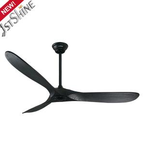 China CE ROHS 3 Blade Solid Wood Ceiling Fan Without Light 60 Inch supplier