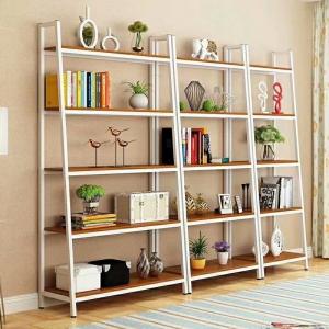 China Industrial Wood And Metal Shelves , Heavy Duty Metal Steel Iron And Wood Bookcase supplier