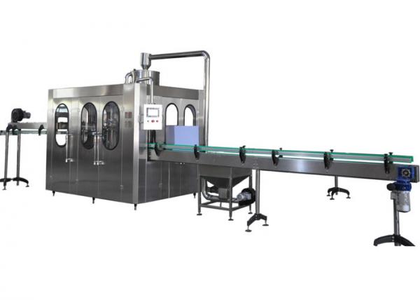 Stainless Steel Bottled Water Filling Line With Bottle Rinsing System / Bottle