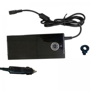 90W Universal AC/DC Adapter,  input AC and DC from Car, Hand set charger for All Laptops with USB for 5V 1A Output