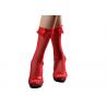 Red Sexy Women'S Fishnet Ankle Socks / Sheer Ankle Thin Socks Womens