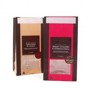 OEM ODM Kraft Paper Packing Bags 8 Color Flexo Printing For Fast Food
